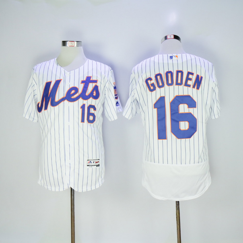 Men New York Mets 16 Gooden White Elite MLB Jerseys